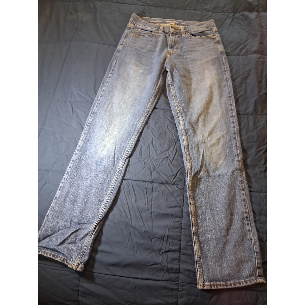 Goodfellow &‎ Co Mens Straight Fit Jeans Medium Wash Blue Denim 30x32